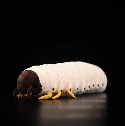 White Grub Soft Stuffed Plush Toy