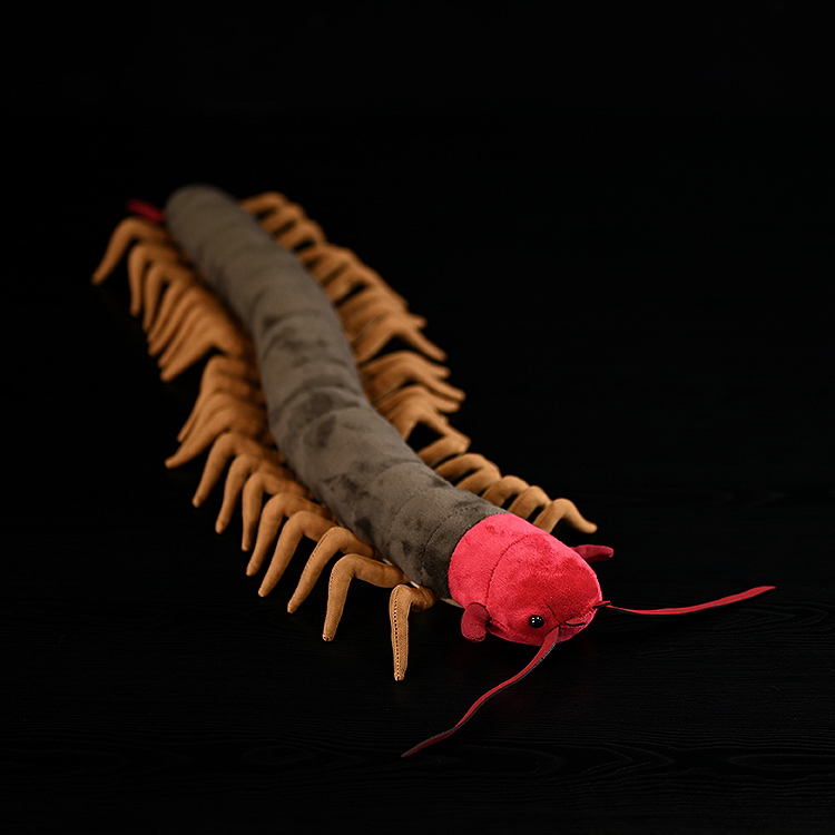 Chinese Red-Headed Centipede Stuffed Plush Toy