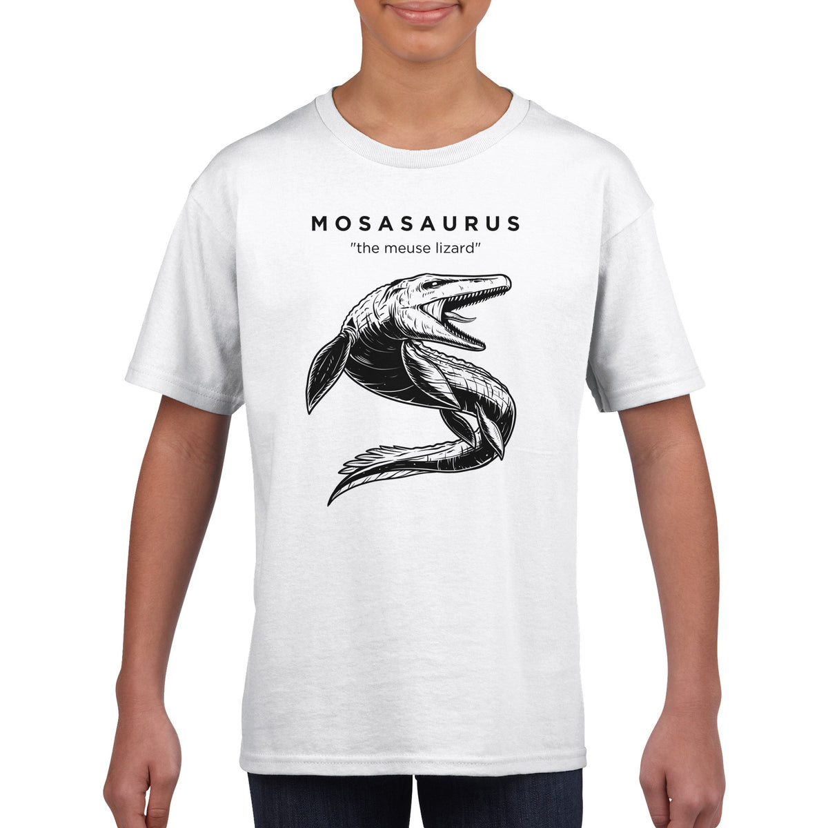 Mosasaurus Prehistoric Reptile Kids T-Shirt – Gage Beasley