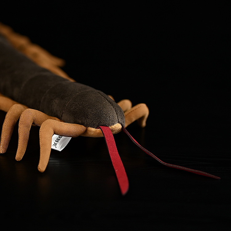 Chinese Red-Headed Centipede Stuffed Plush Toy