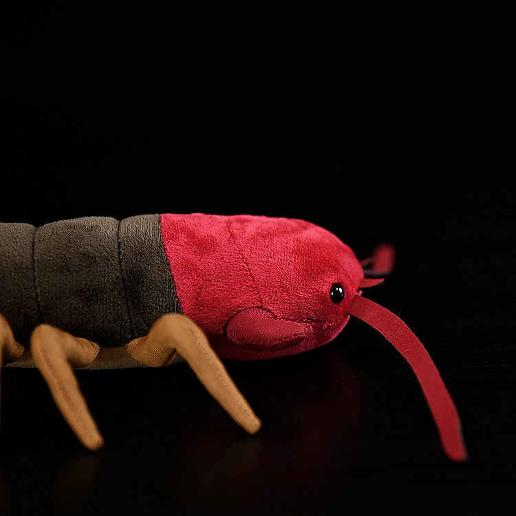 Chinese Red-Headed Centipede Stuffed Plush Toy