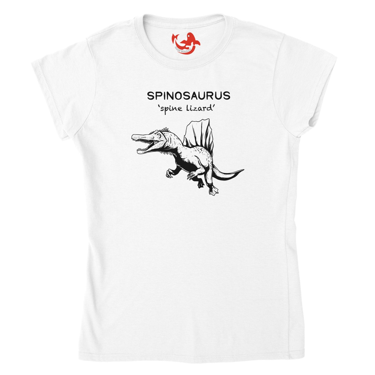 Spinosaurus Dinosaur Womens Crewneck T-Shirt