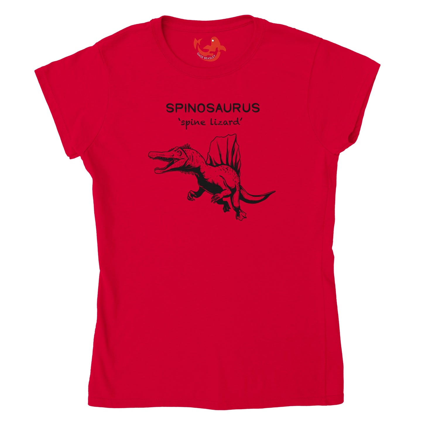 Spinosaurus Dinosaur Womens Crewneck T-Shirt