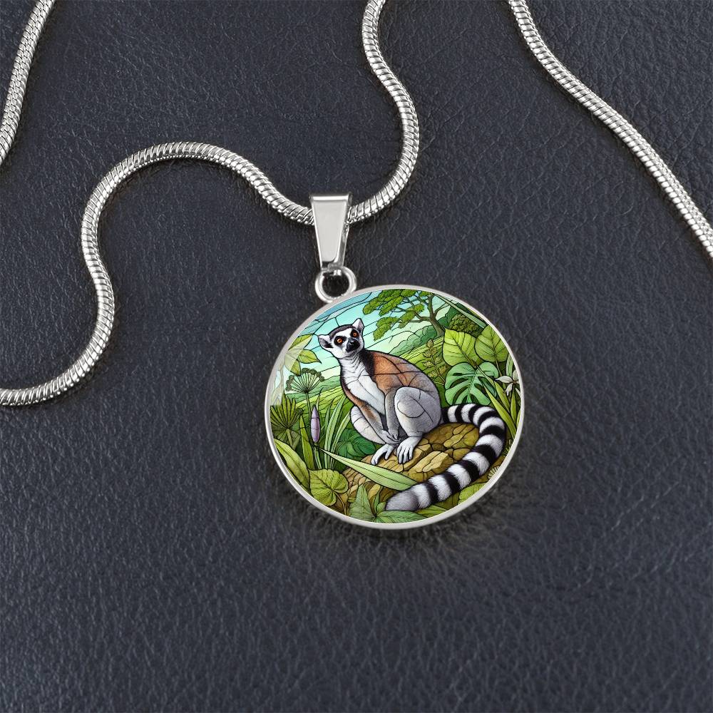 The Lemur Circle Pendant Necklace