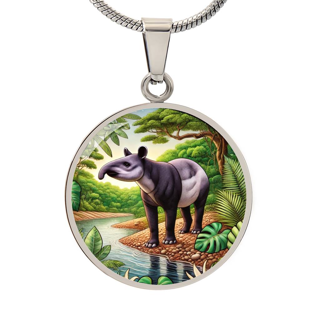 The Tapir Circle Pendant Necklace