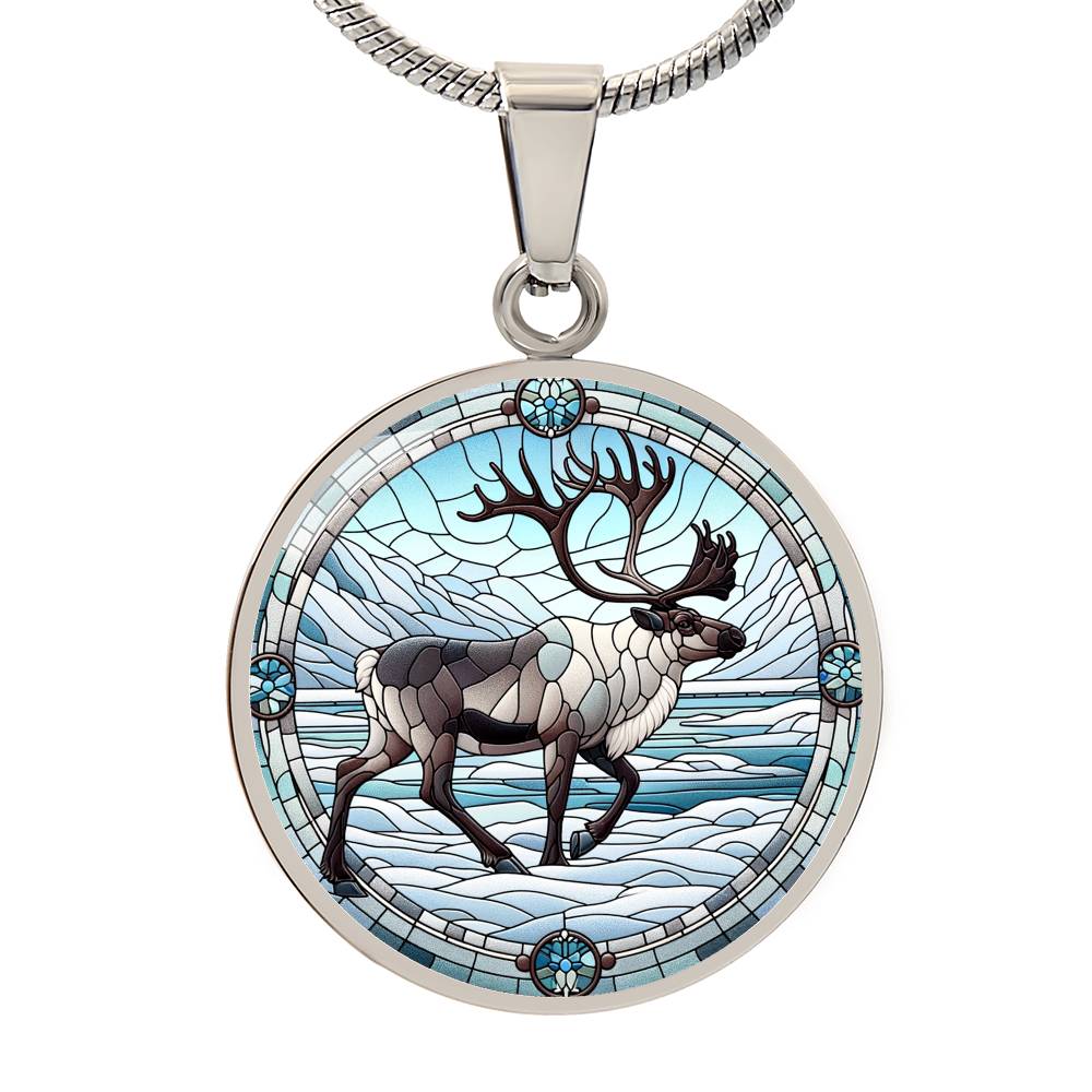 The Caribou Circle Pendant Necklace