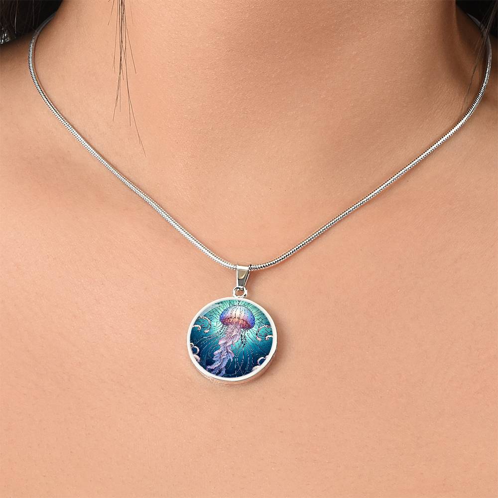 The Jellyfish Circle Pendant Necklace