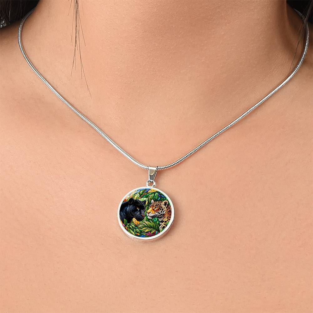 The Jaguars Circle Pendant Necklace