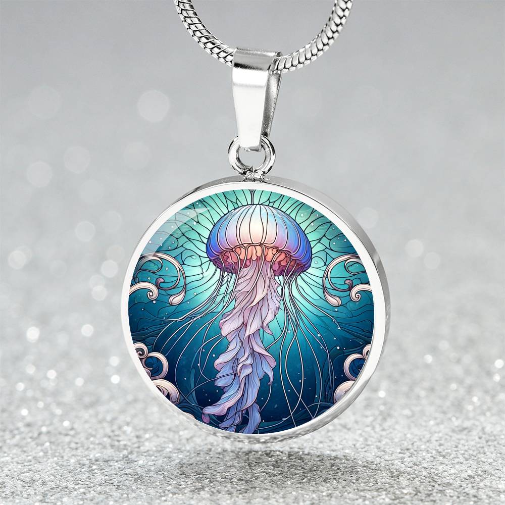 The Jellyfish Circle Pendant Necklace