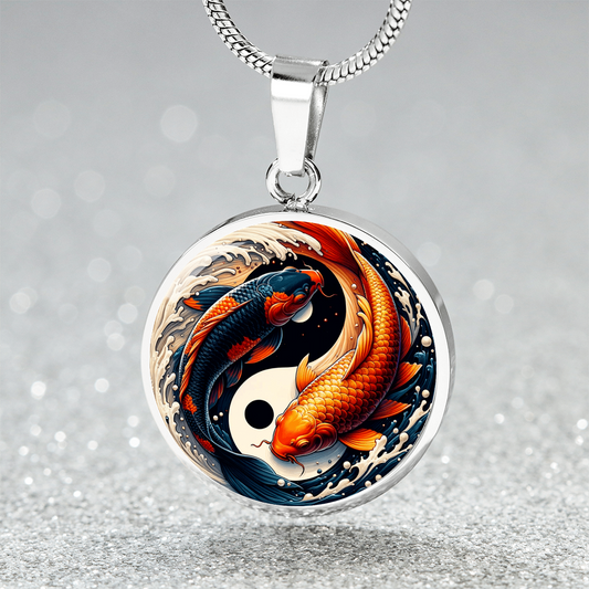 The Koi Yang Circle Pendant Necklace