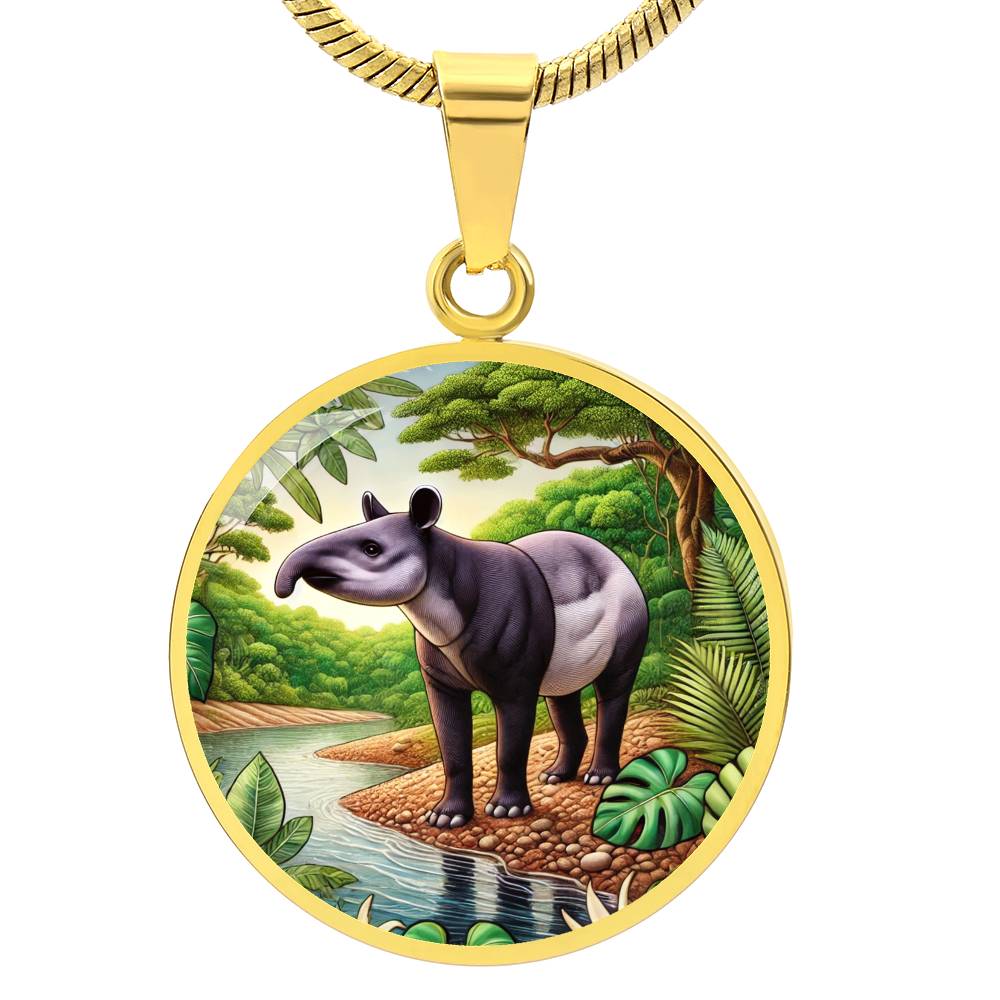 The Tapir Circle Pendant Necklace