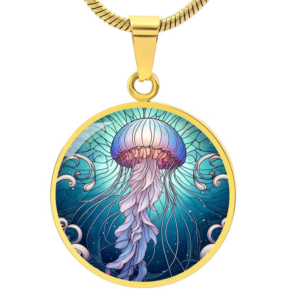 The Jellyfish Circle Pendant Necklace