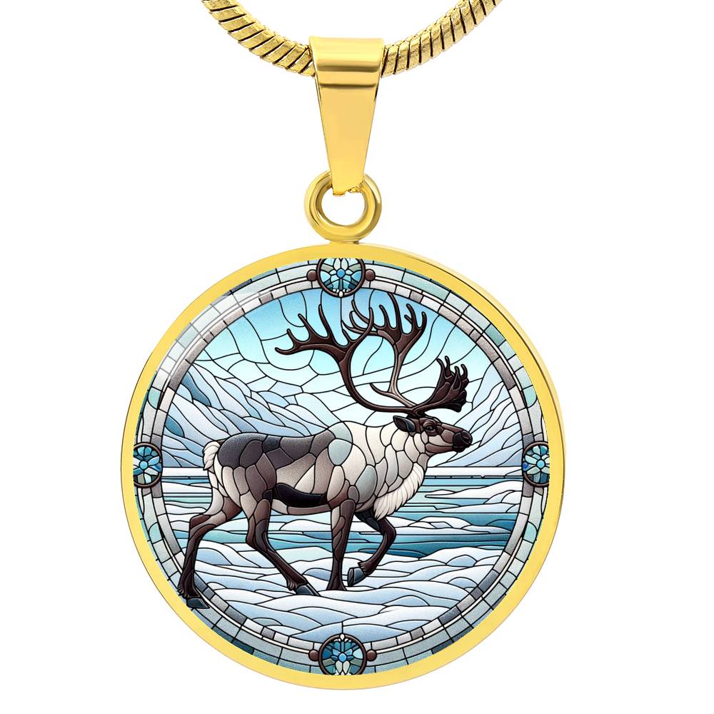 The Caribou Circle Pendant Necklace