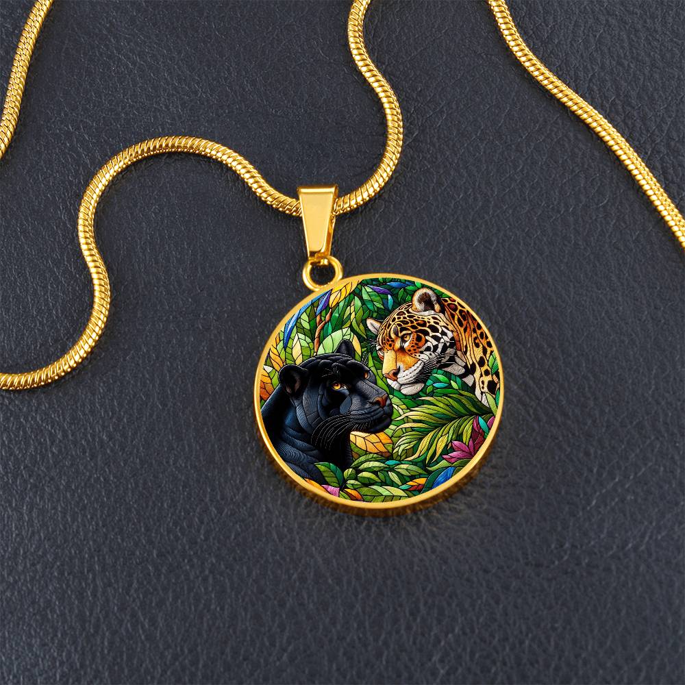 The Jaguars Circle Pendant Necklace