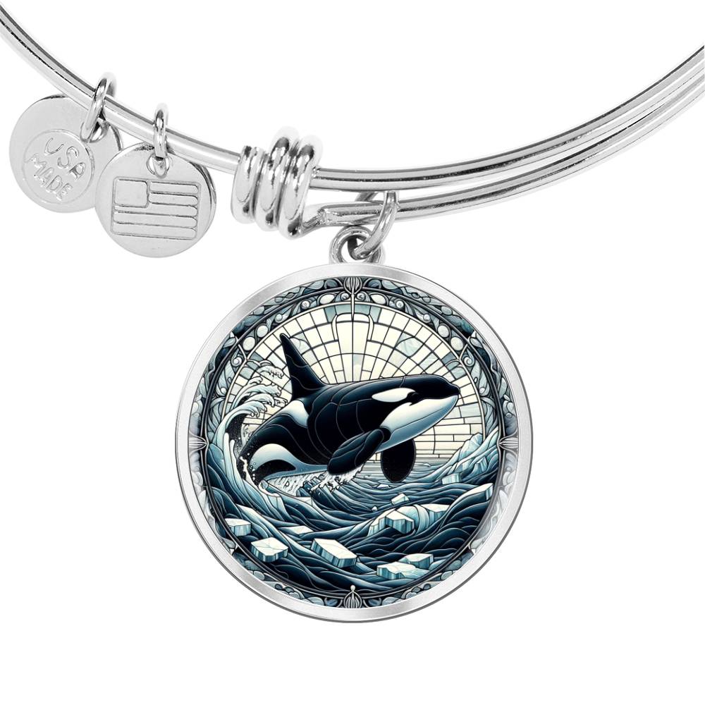 The Orca Circle Pendant Bangle