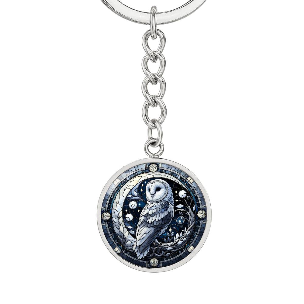 Moon Owl Keychain