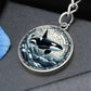 The Orca Circle Pendant Keychain