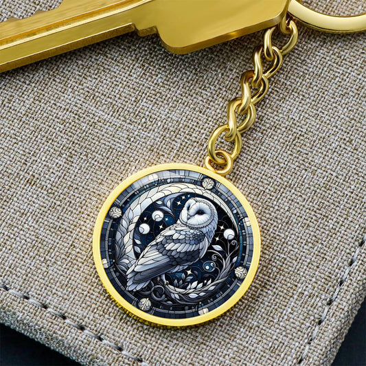 Moon Owl Keychain