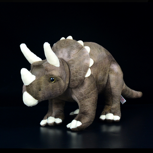 Brown Triceratops Dinosaur Soft Stuffed Plush Toy