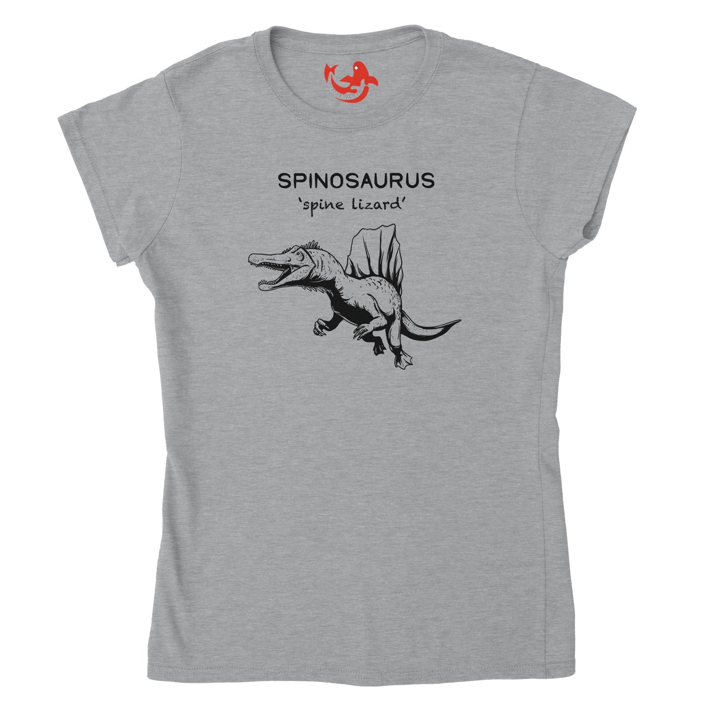 Spinosaurus Dinosaur Womens Crewneck T-Shirt