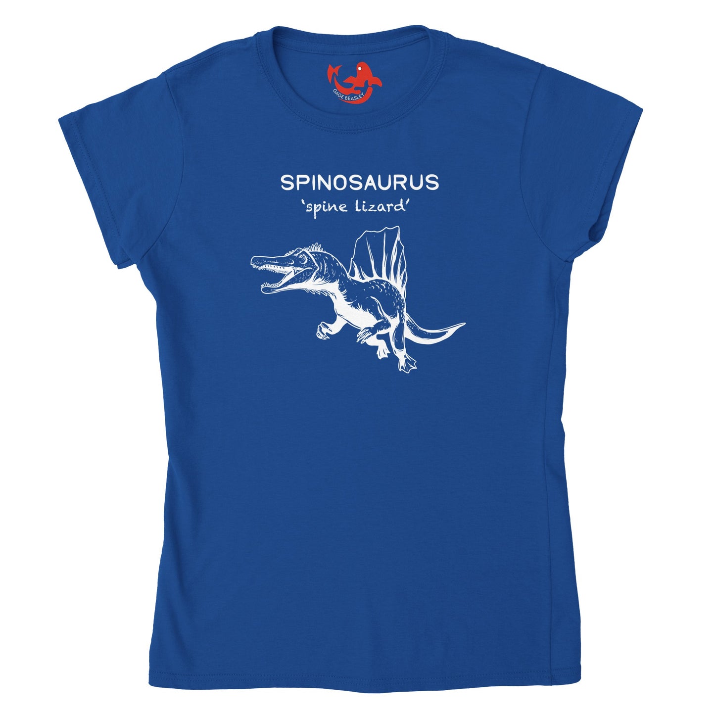 Spinosaurus Dinosaur Womens Crewneck T-Shirt