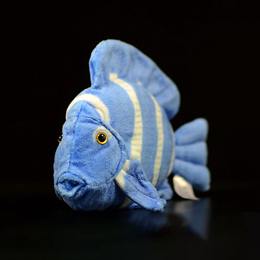 Atlantic Blue Tang Fish Soft Stuffed Plush Toy