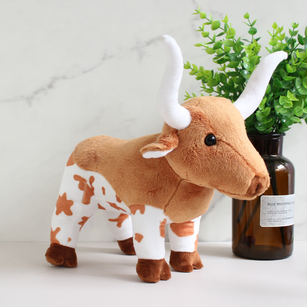 Longhorn Cattle Cow Soft Stuffed Plush Toy