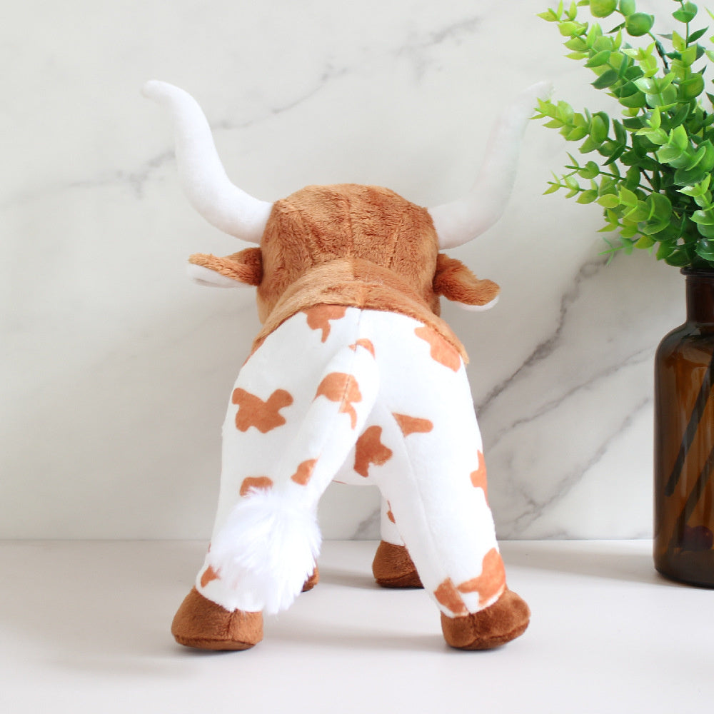 Longhorn Cattle Cow Soft Stuffed Plush Toy