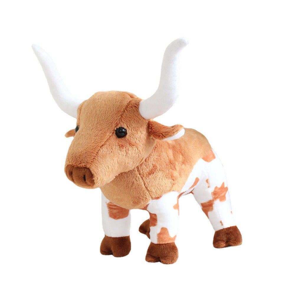 Longhorn Cattle Cow Soft Stuffed Plush Toy