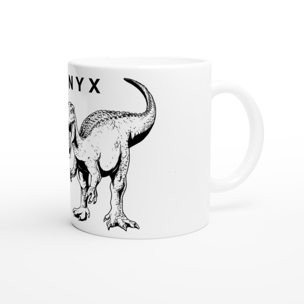 Baryonyx Dinosaur White Ceramic Mug