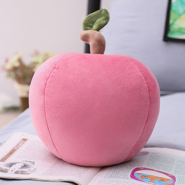 1pc Fruit Shaped Stuffed Apple Pillow Plush Toy Birthday Gift