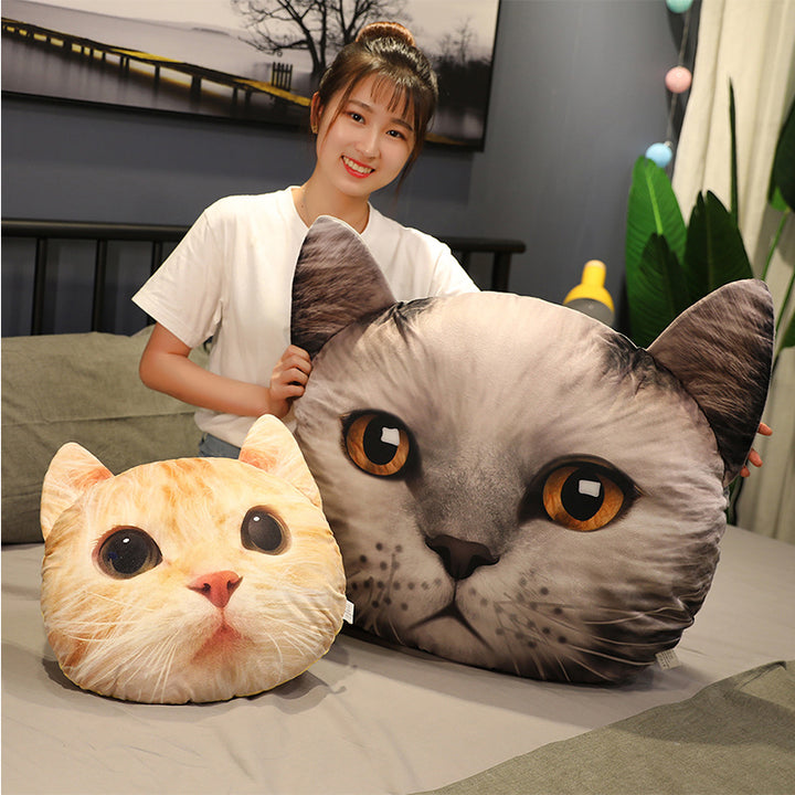 Cute Cat Faces Giant Stuffed Pillow Cushion Decor Toy