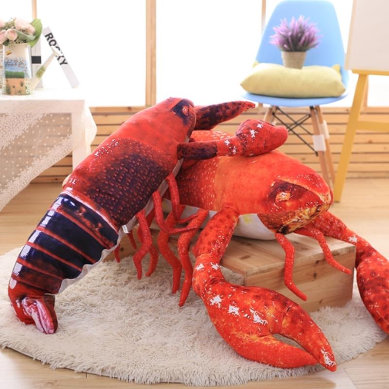 Red Black Lobster Soft Stuffed Plush Toy