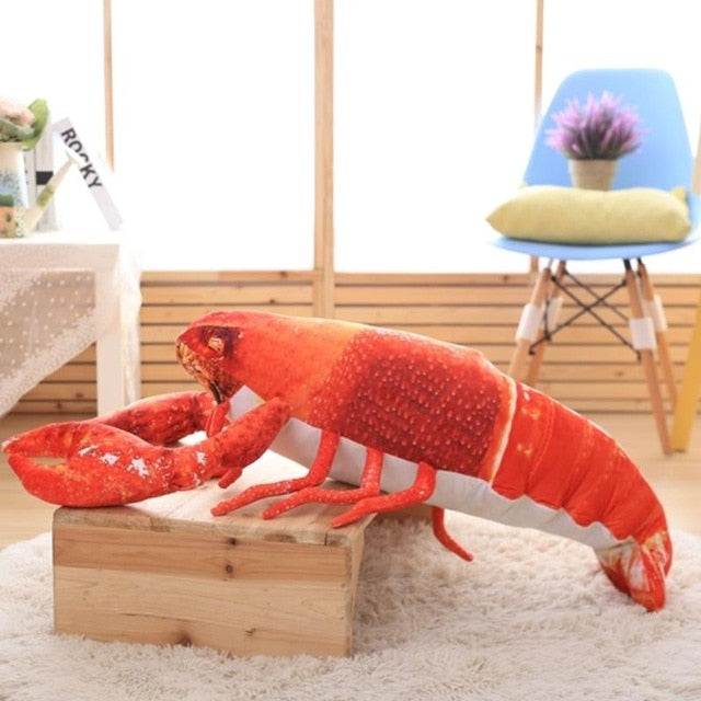 Red Black Lobster Soft Stuffed Plush Toy