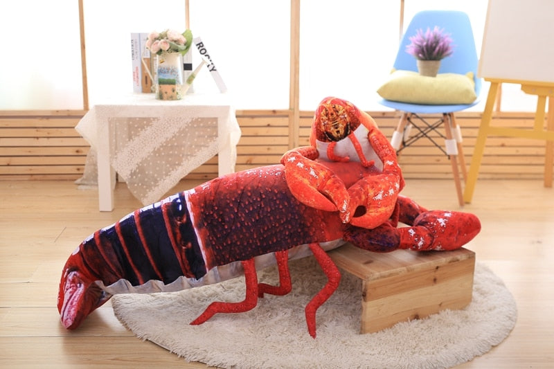 Red Black Lobster Soft Stuffed Plush Toy