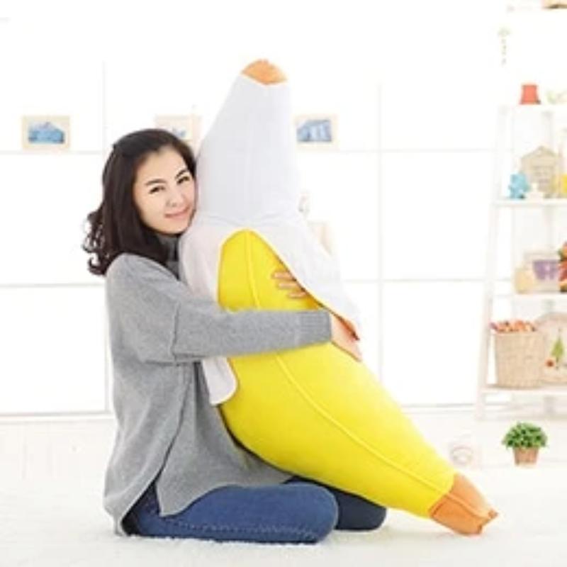 Giant Stuffed Peeled Banana Soft Plush Fruit Toy Cute Pillow Kids Doll –  FMOME TOYS