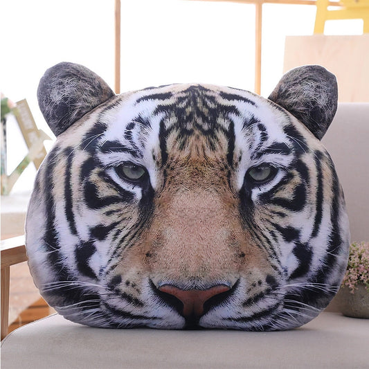 Tiger Face Stuffed Pillow Cushion Decor Toy