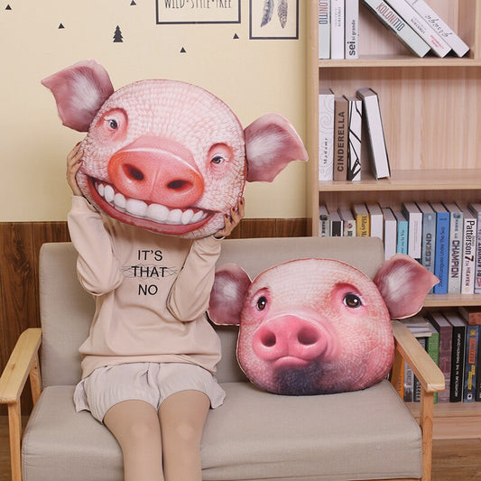 Pig Face Stuffed Plush Pillow Cushion Decor Toy