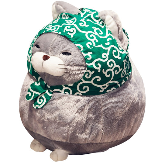 Round Cat Stuffed Plush Decor Toy