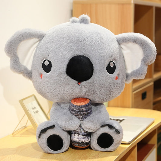 Cute Koala with Wood Soft Stuffed Plush Toy