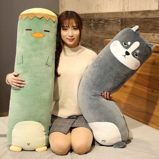 Long Animal Stuffed Plush Pillow Cushion Toy