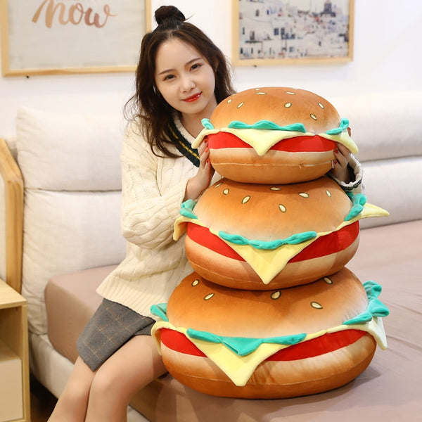 Hamburger Pillow Stuffed Plush Cushion Toy – Gage Beasley