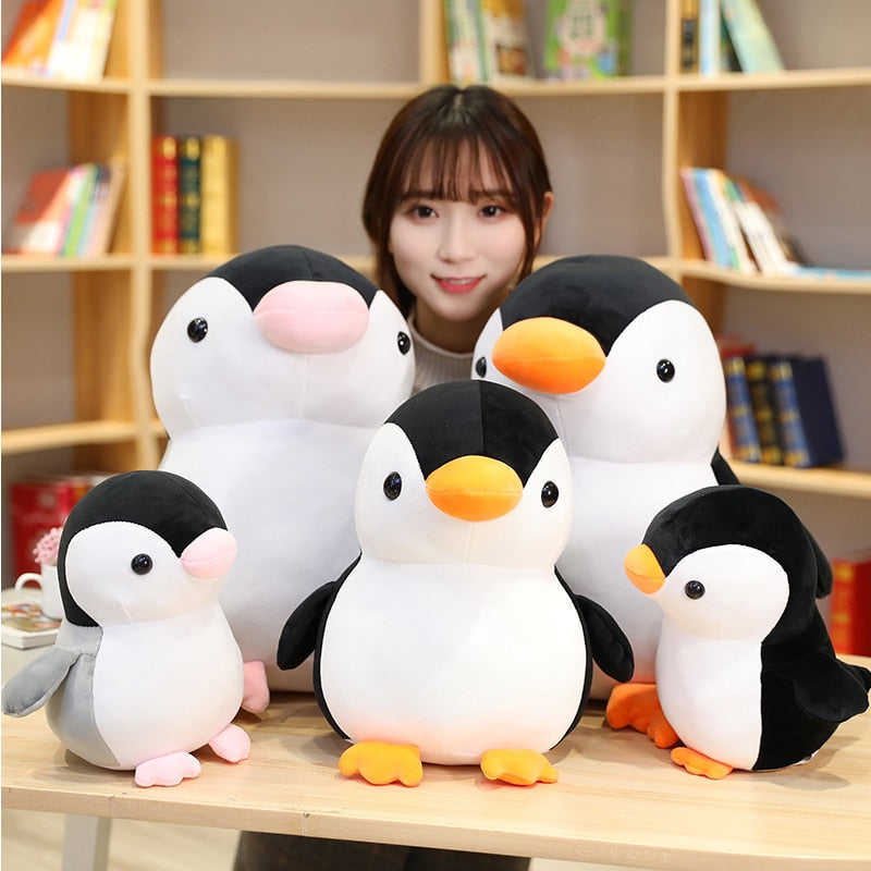 Pinguim de pelúcia de pelúcia macia