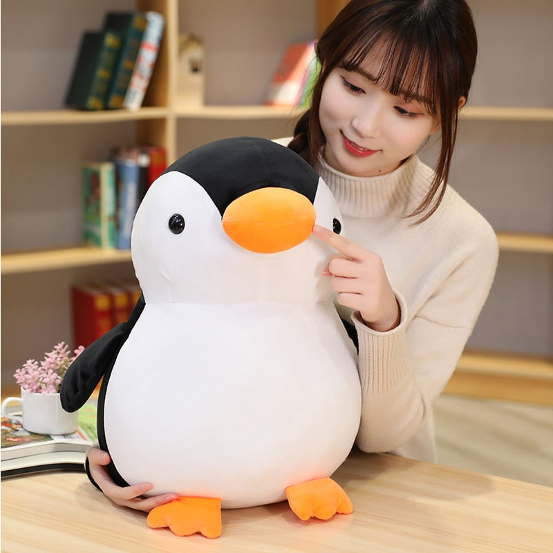 Pinguim de pelúcia de pelúcia macia