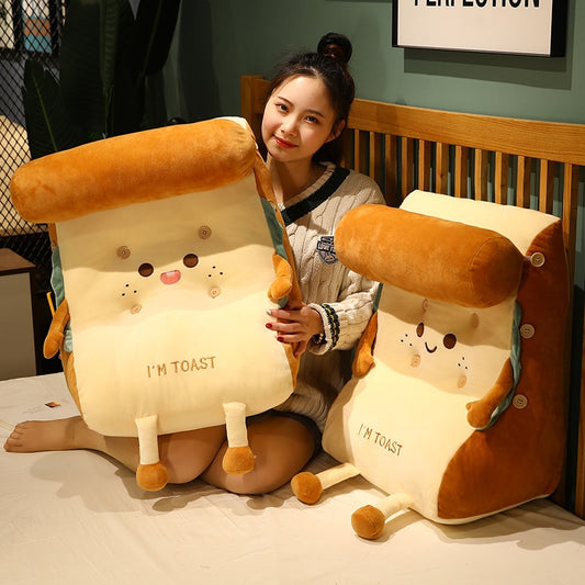 Toast Bread Cushion Pillow Soft Stuffed Plush Toy