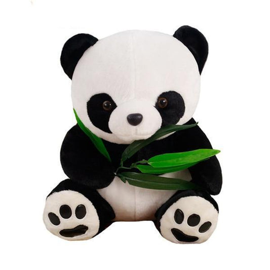 Panda Bear With Bamboo Soft Stuffed Plush Toy