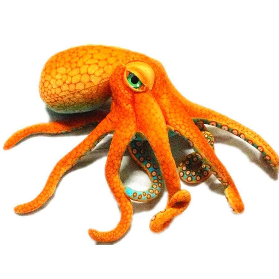 Orange Octopus Soft Stuffed Plush Toy