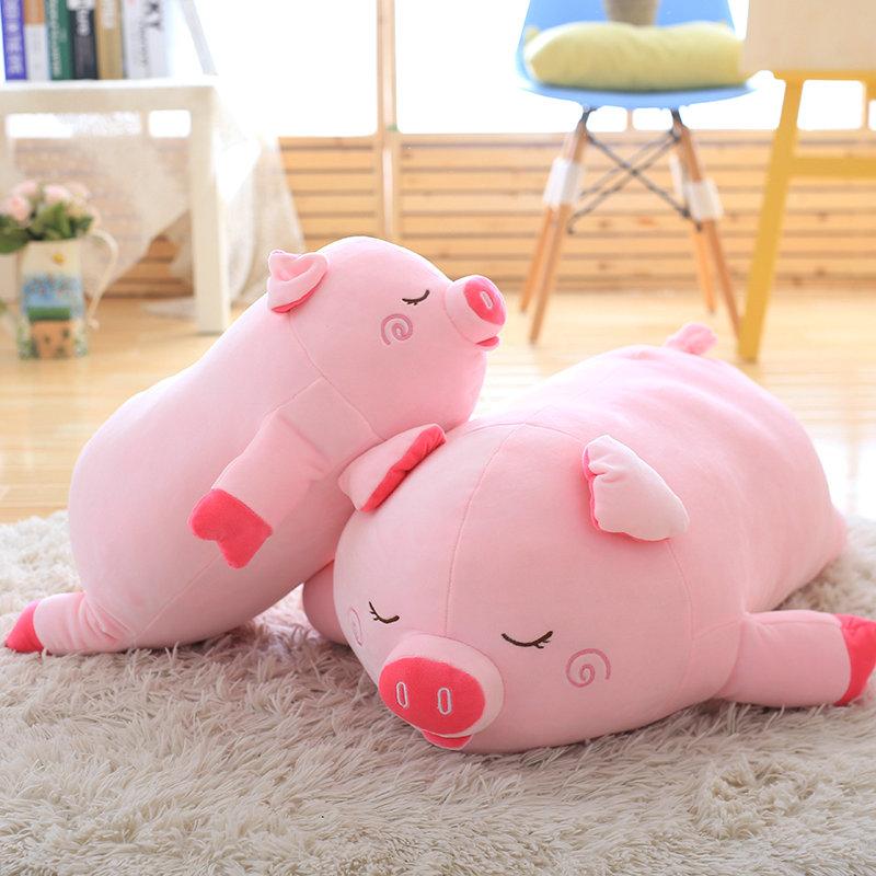 Sleeping Pig Soft Stuffed Plush Pillow Toy